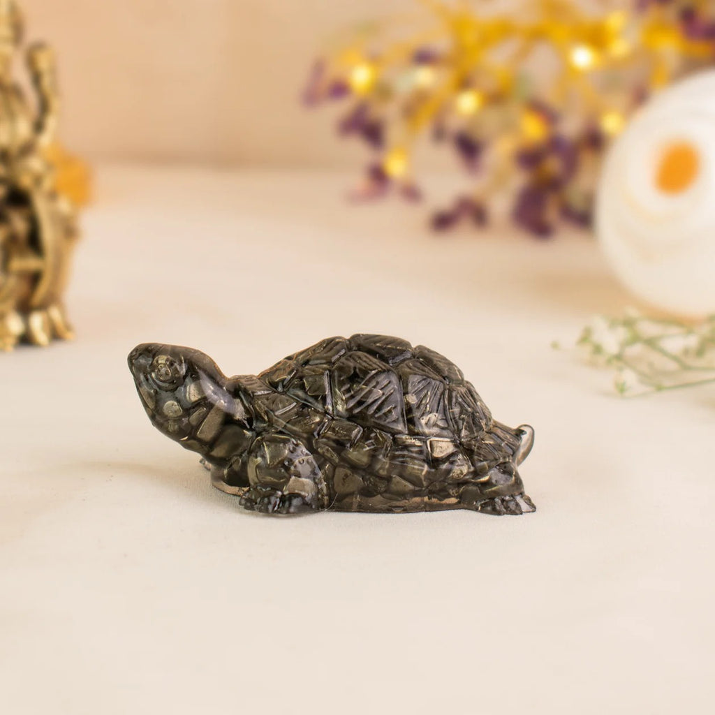 Shaktipeeth Vastu Pyrite Tortoise (Kachhua) - Prosperity & Protection