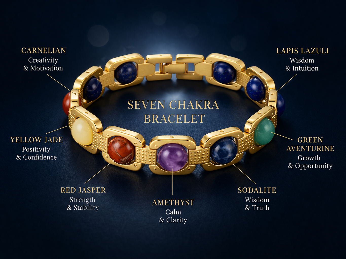 ✨ Seven Chakra Healing Bracelet – Balance Your Energy & Attract Positivity ✨