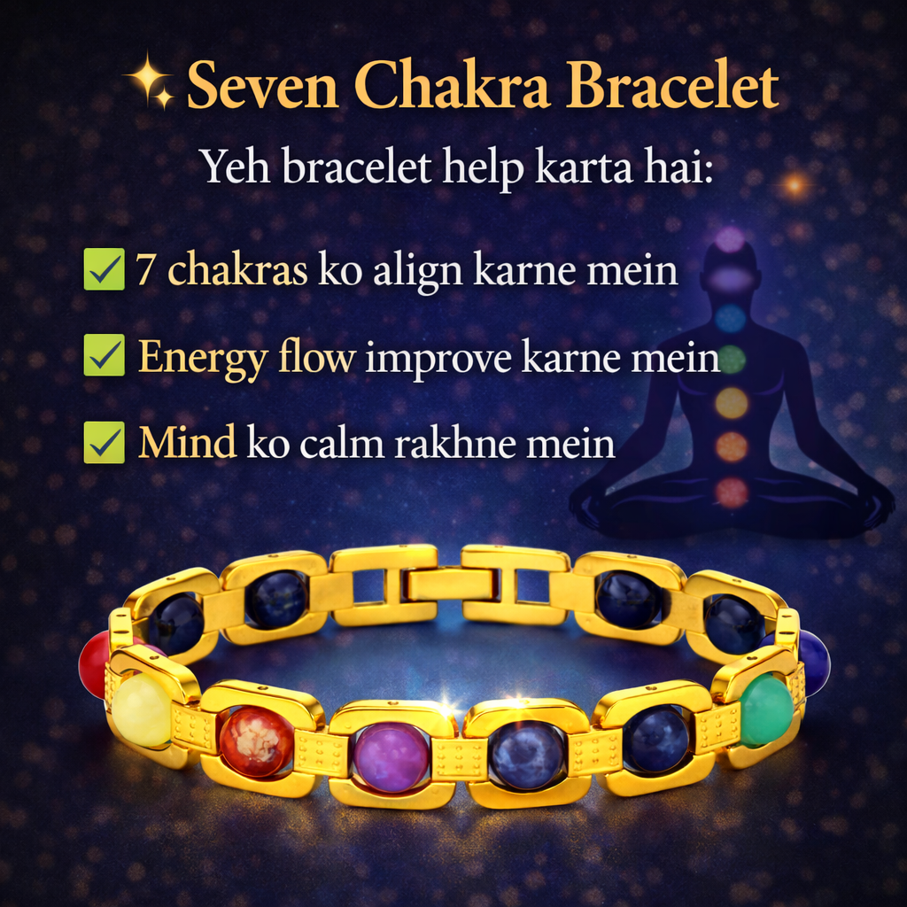 ✨ Seven Chakra Healing Bracelet – Balance Your Energy & Attract Positivity ✨